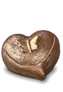 Petite urne funéraire en céramique 'Mon coeur pour toujours'