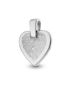 Pendentif empreinte digitale 'Coeur'